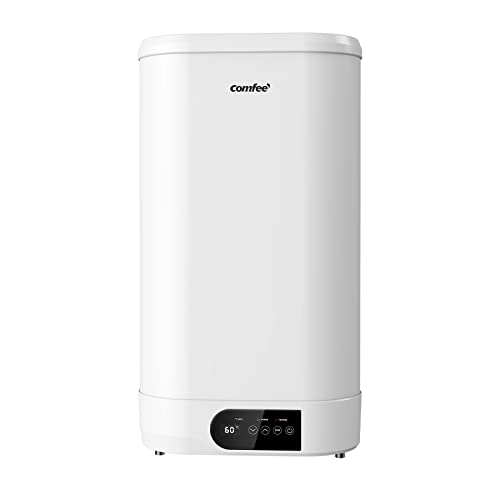 Comfee D50 - 15ED3 calentador de agua eléctrico Mural de Accumolo 50 L - Encima fregadero de almacenamiento - compacto fácil de instalar, Color Blanco.