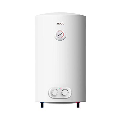 Teka, termo eléctrico de 50 litros con instalación vertical/horizontal, Color Blanco