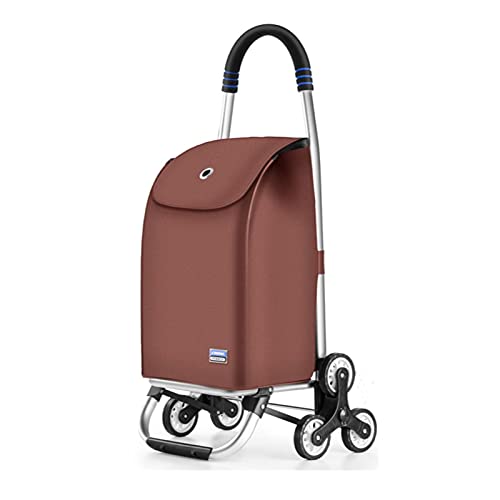 Carro Compra Carrito de compras plegable para comestibles Carretilla de la utilidad de metal con bolsa a prueba de agua Camping Viajes en movimiento Carro de Compra/ Carrito de Compra ( Color : 4 )