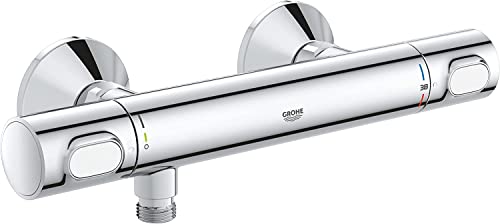 GROHE QuickFix Precision Flow - Termostato ducha, tecnología Water Saving y botón de control ecológico, cromado, ref. 34840000