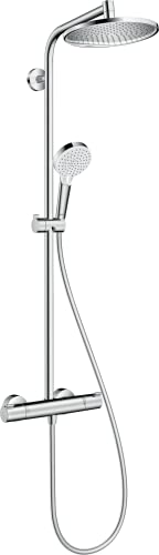 hansgrohe Crometta S Sistema de ducha con termostato 240 1 tipo de chorro ahorro de agua con termostato, cromo, 27268000