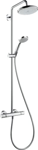 hansgrohe Croma Sistema de ducha con termostato 220 1 tipo de chorro ahorro de agua 9 l/min con termostato, cromo, 27188000