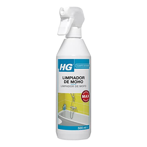 HG Limpiador de Moho para Paredes, Azulejos, Juntas de Silicona, Ducha, Cocina y Baño, Evita la Reaparición de Manchas de Humedad, Uso Indicado para Exteriores e Interiores (500 ml) - 639050130