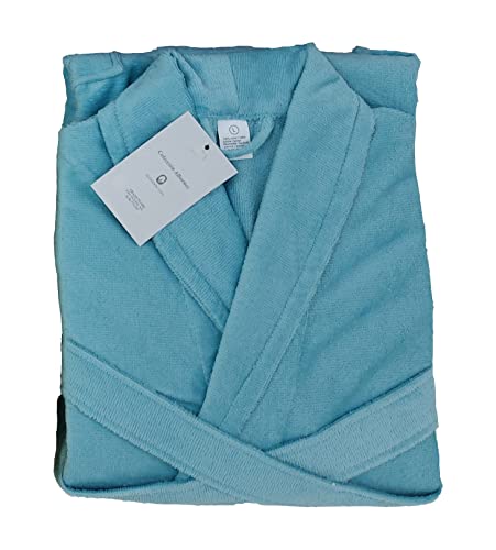 SABANALIA - Albornoz de Terciopelo Arco (Varias Medidas y Colores Disponibles) - L, Turquesa