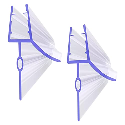 Junta mampara ducha 2x100CM junta mampara ducha labios de goma de repuesto perfil hidrófugo ideal para cabina de ducha puerta de vidrio de hotel de 6,7,8 mm fácil de instalar
