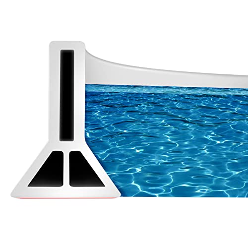 Cieex 1M Barrera de Agua para Ducha barrera de agua para umbral de ducha, junta puerta de ducha autoadhesiva, para la cocina y el cuarto de baño, blanco, masilla impermeable)