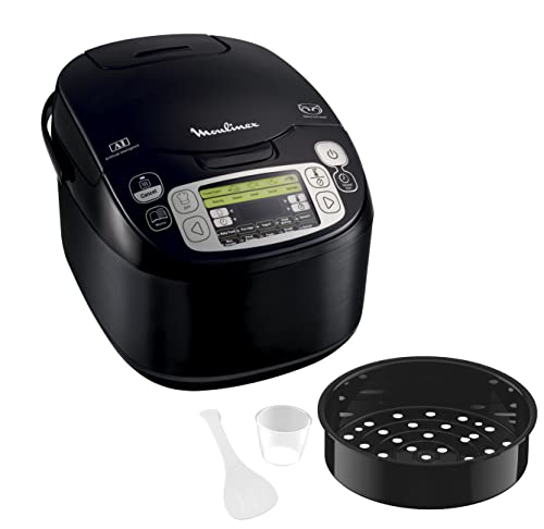 Moulinex Maxichef 43 en 1 MK8158 - Robot de cocina con 43 programas de cocción, capacidad 5 l, programable, capacidad hasta 4 personas, función recalentar, accesorios apto lavavajillas, color negro