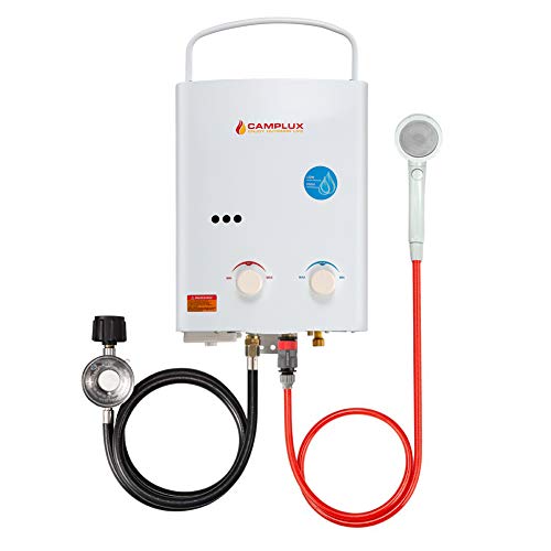 Camplux AY132 Calentador de Agua a Gas, LPG Instantáneo Propano Calentador de Agua pro Gas 5 Litros 10kW