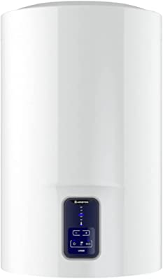 Ariston Lydos Eco Blu, termo eléctrico 100 litros, Calentador de agua vertical, Garantia total 3 años, medidas: 47 x 45 x 88,5 cm, color blanco, Frabricado para ser instalado en España