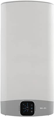 Ariston, Velis Wifi - Calentador de Agua Electrico, Horizontal y Vertical, Termo Electrico 100l Plano, 50.6x27.5x125.1 cm - Fabricado para Instalación en España (Clase de Eficiencia Energética B)