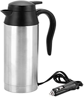 Nikou Hervidor de Agua - Botella de Calentador de Agua portátil de 24V de Viaje for Coche y hervidor de Agua for Beber té y café (750 ml)