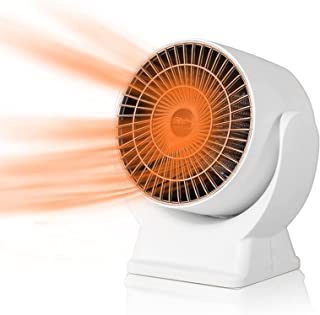 Calefactor De Aire Caliente Silencioso, Ventilador Calefactor Bajo Consumo, Calefactor Electrico Pequeño, 800w Estufa Electrica Portatil Mini Calefactores Con Termostato Salon Oficina