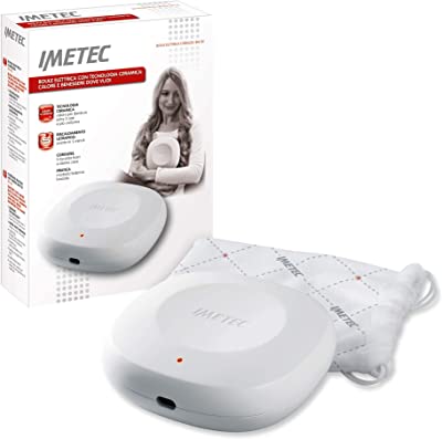 Imetec BW03 - Bolsa eléctrica e inalámbrica, tecnología cerámica, calentamiento ultrarrápido, termostato de seguridad, luz de recarga