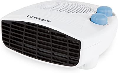 Orbegozo FH 5127 - Calefactor, modo ventilador, calor instantáneo, termostato ajustable, 2 niveles de potencia, 2000 W, Color Negro, Blanco