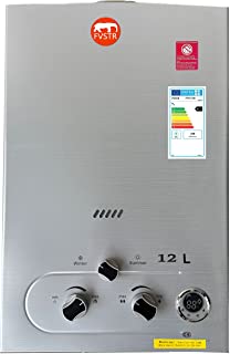 Calentador de agua sin tanque Propano 12L 3.2 GPM 24 KW Calentador de agua a pedido de acero inoxidable Propano apto para uso doméstico en vehículos recreativos al aire libre